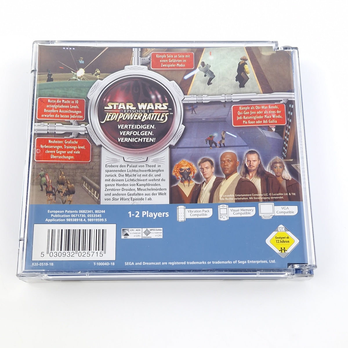 Sega Dreamcast Spiel – Star Wars Jedi Power Battles PAL OVP