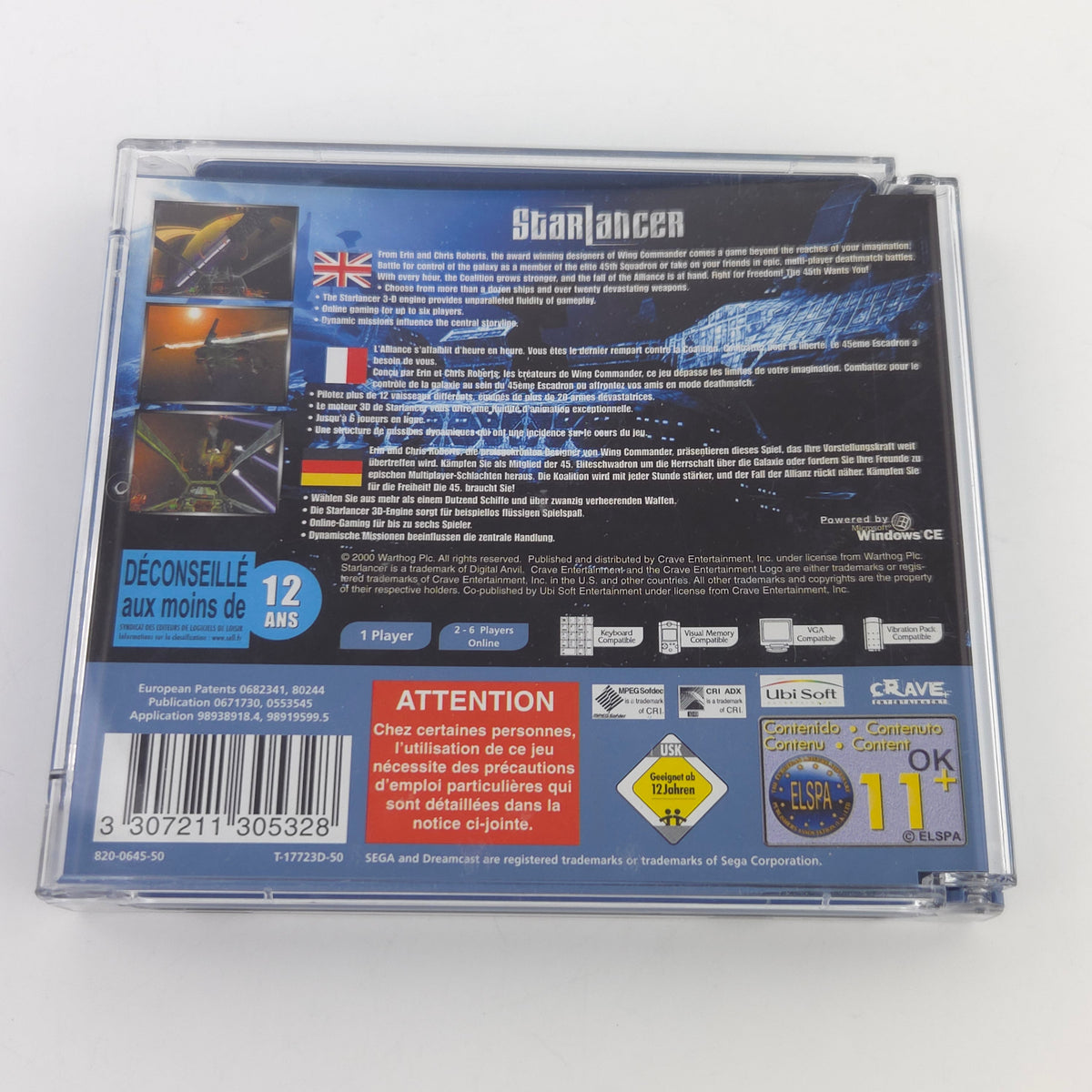 Sega Dreamcast Spiel Starlancer DC OVP CIB PAL Ubisoft
