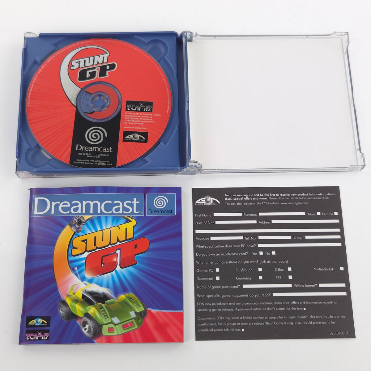Sega Dreamcast Spiel Stunt GP DC OVP PAL Team 17 CIB