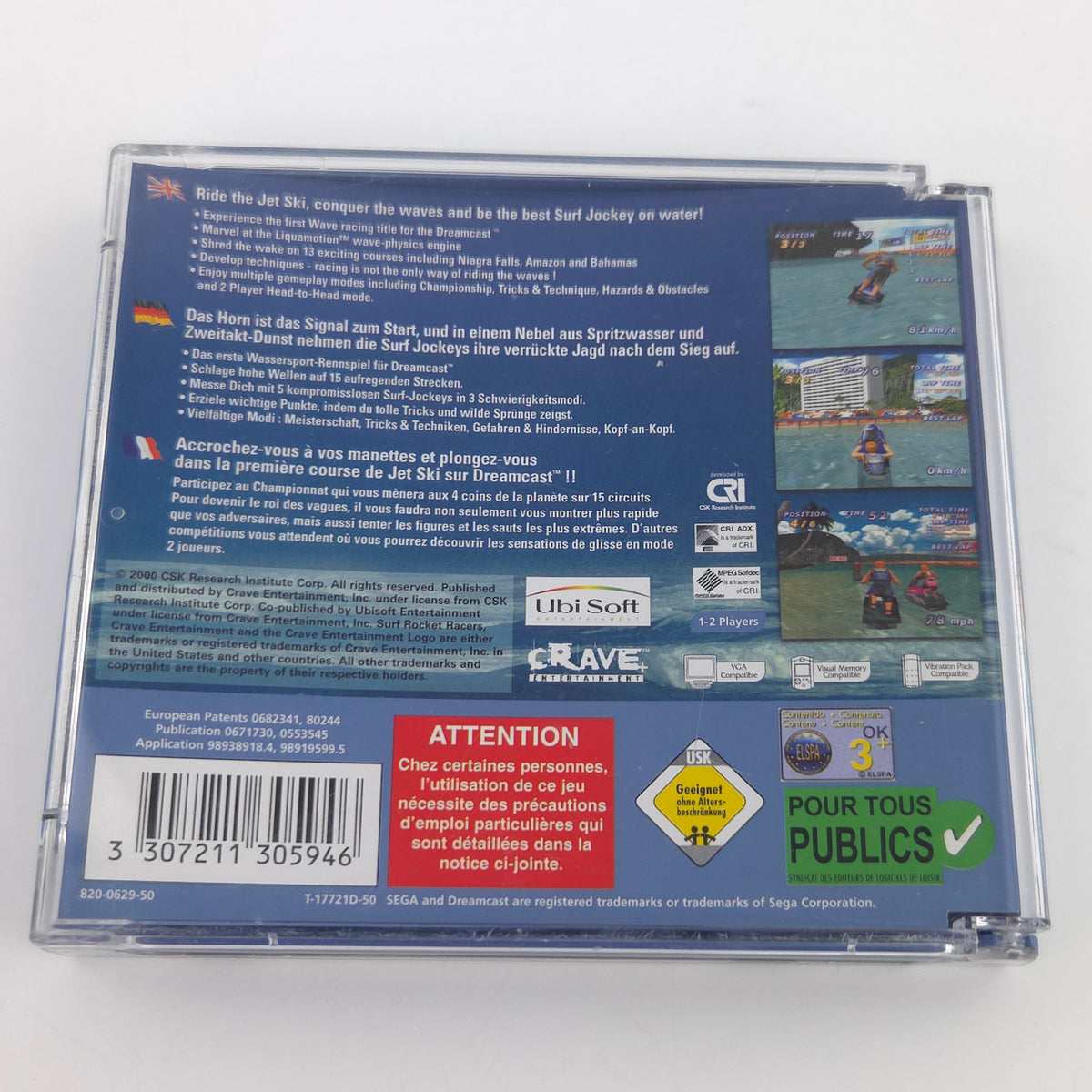 Sega Dreamcast Spiel Surf Rocket Racers DC OVP PAL EUR