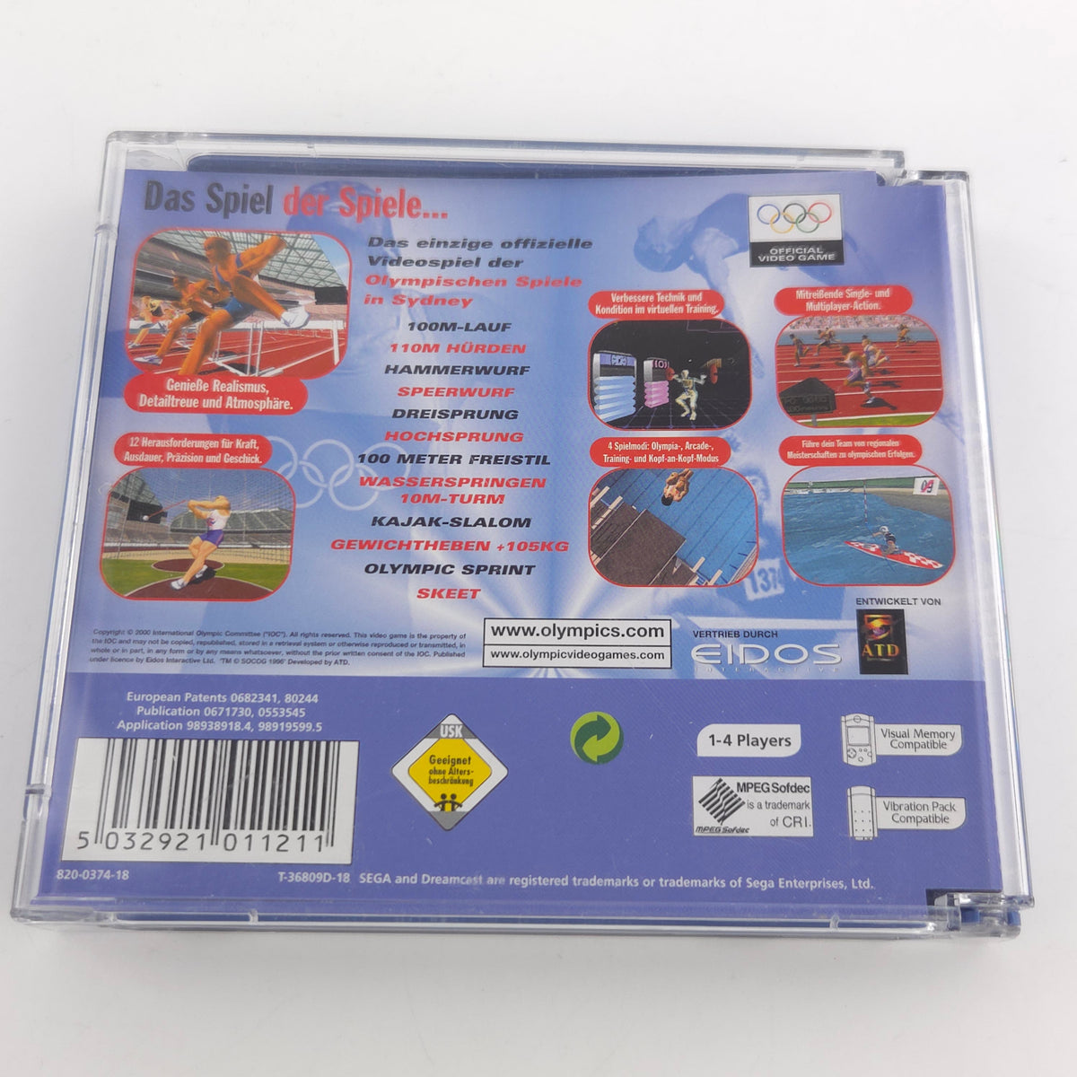 Sega Dreamcast Spiel Sydney 2000 DC OVP PAL DE CD-ROM