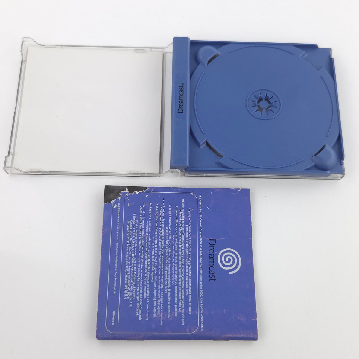 Sega Dreamcast Spiel The Nomad Soul DC OVP CIB PAL DE