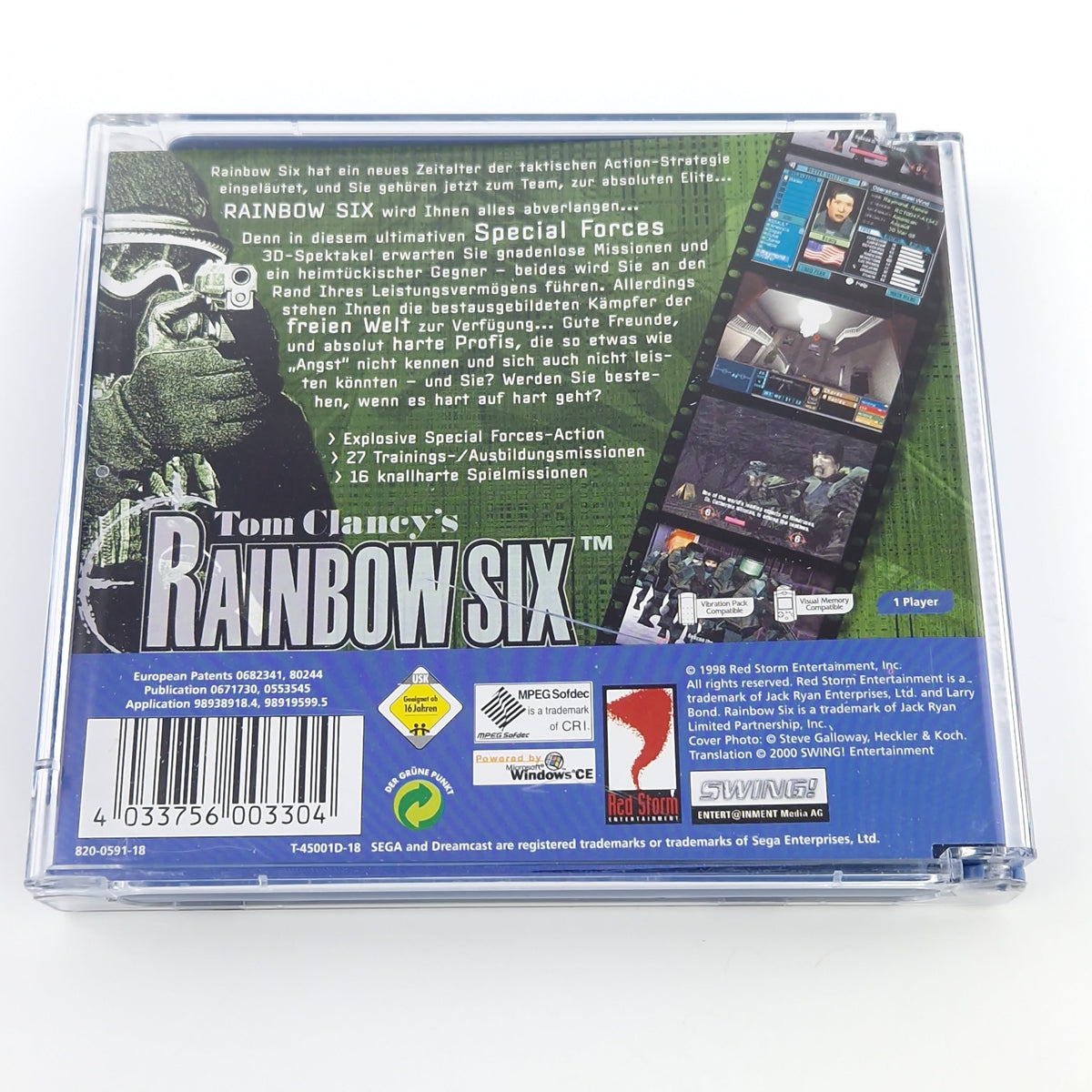 Sega Dreamcast Spiel – Tom Clancys Rainbow Six (OVP PAL)