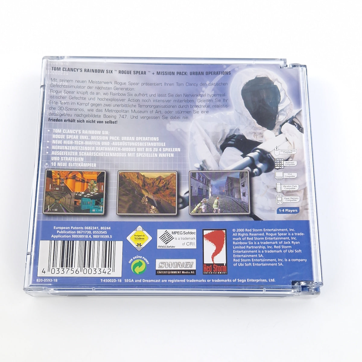 Sega Dreamcast Spiel – Rainbow Six Rogue Spear PAL