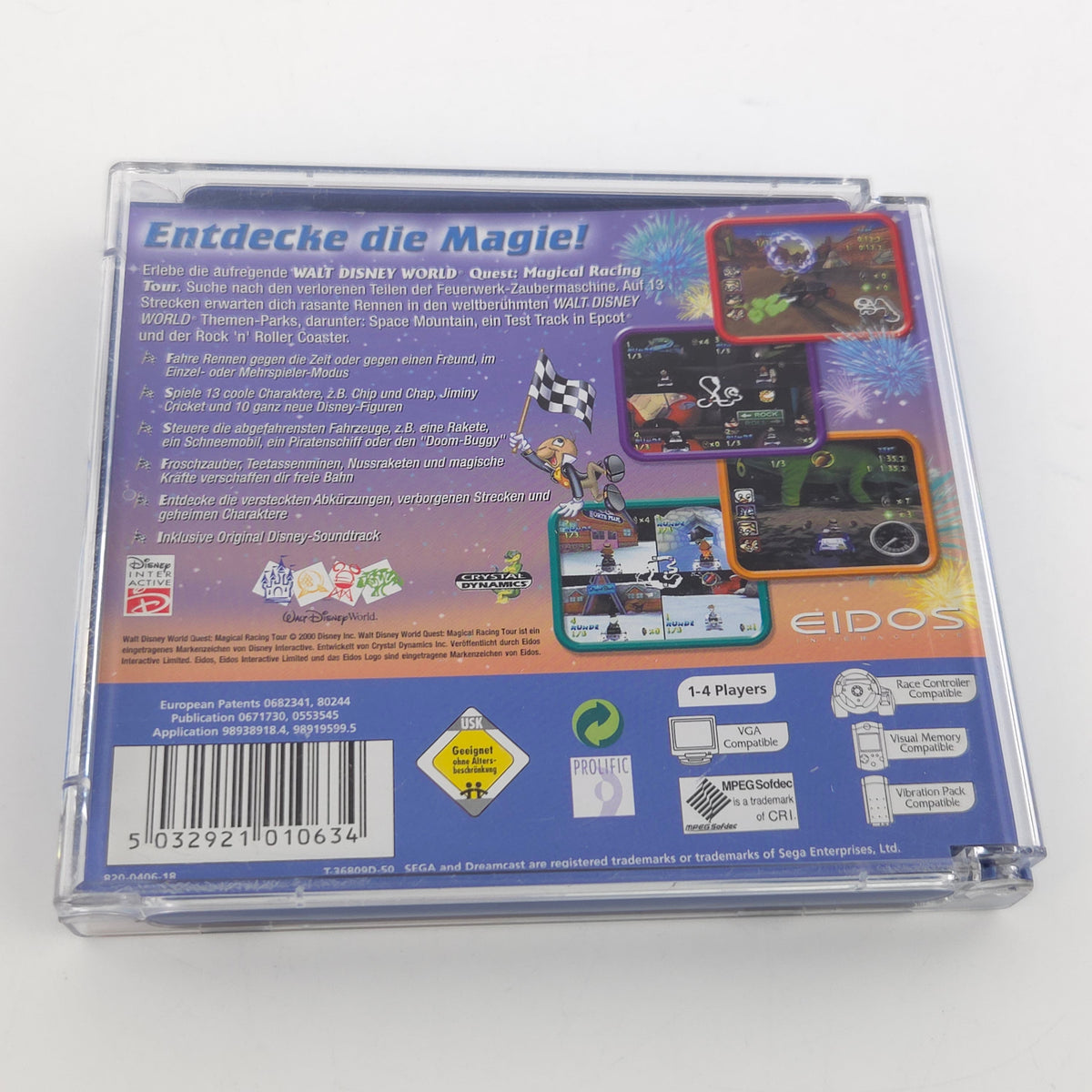 Sega Dreamcast Spiel Walt Disney Magical Racing Tour PAL OVP