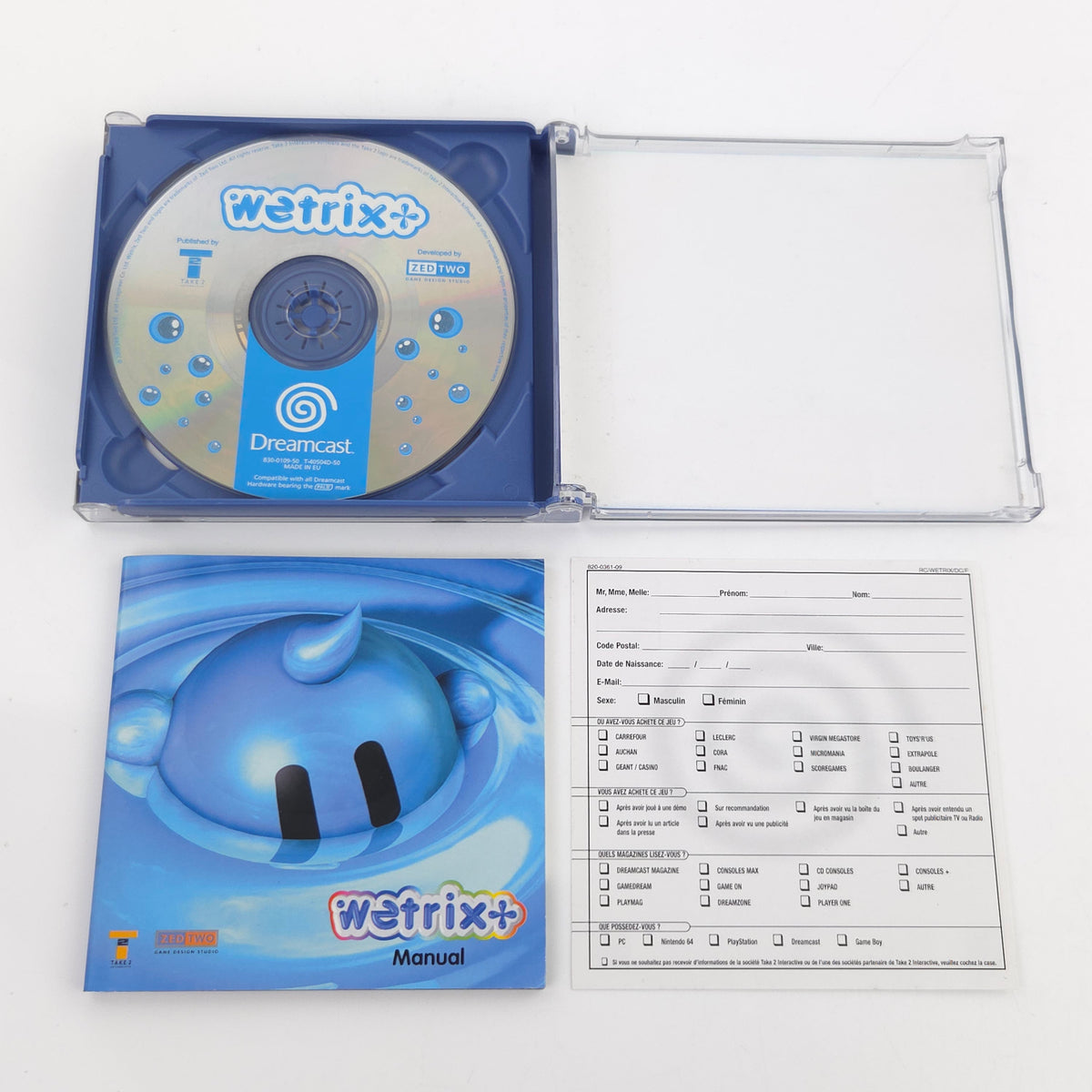 Sega Dreamcast Spiel Wetrix DC OVP CIB PAL EUR