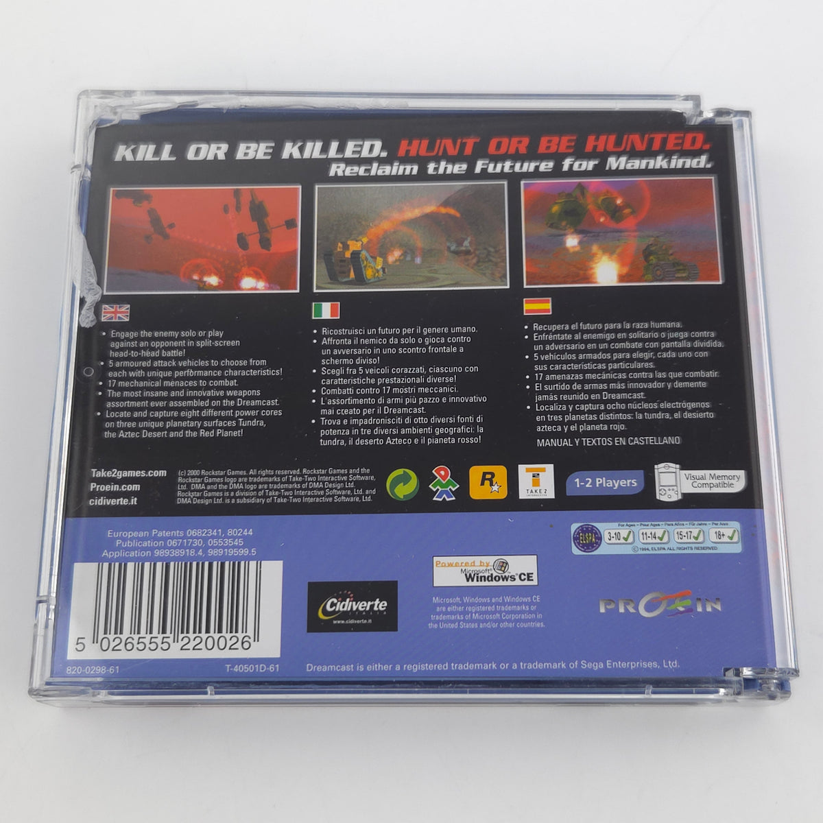 Sega Dreamcast Spiel Wild Metal DC OVP CIB PAL Rockstar