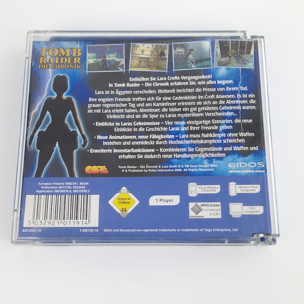 Sega Dreamcast Spiel – Tomb Raider IV und Chronik Bundle