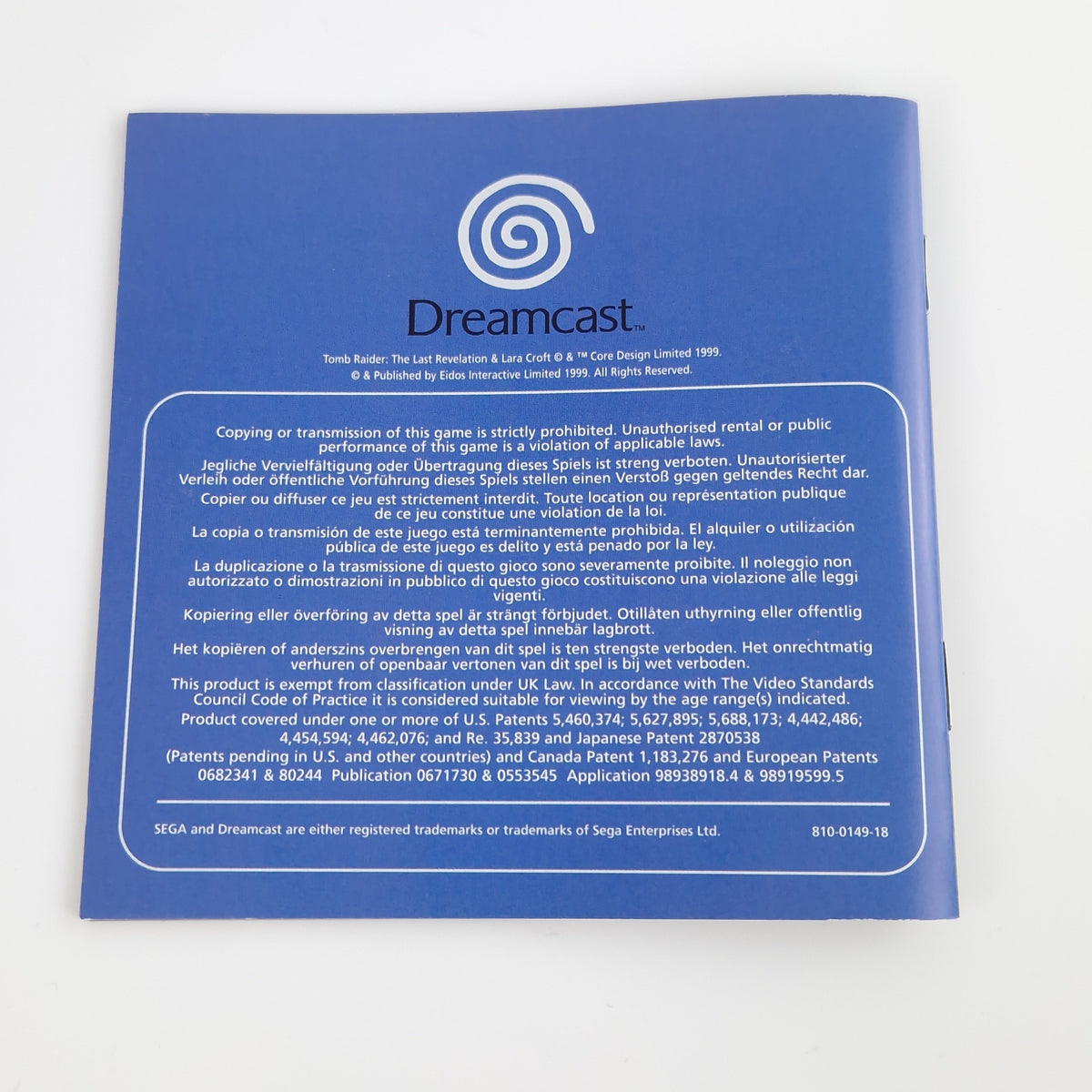 Sega Dreamcast Spiel – Tomb Raider IV und Chronik Bundle