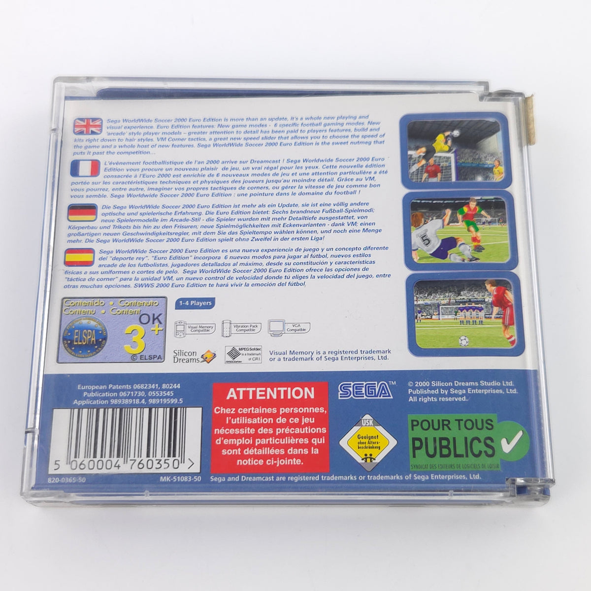 Sega Dreamcast Spiel – Sega Worldwide Soccer 2000 (PAL)