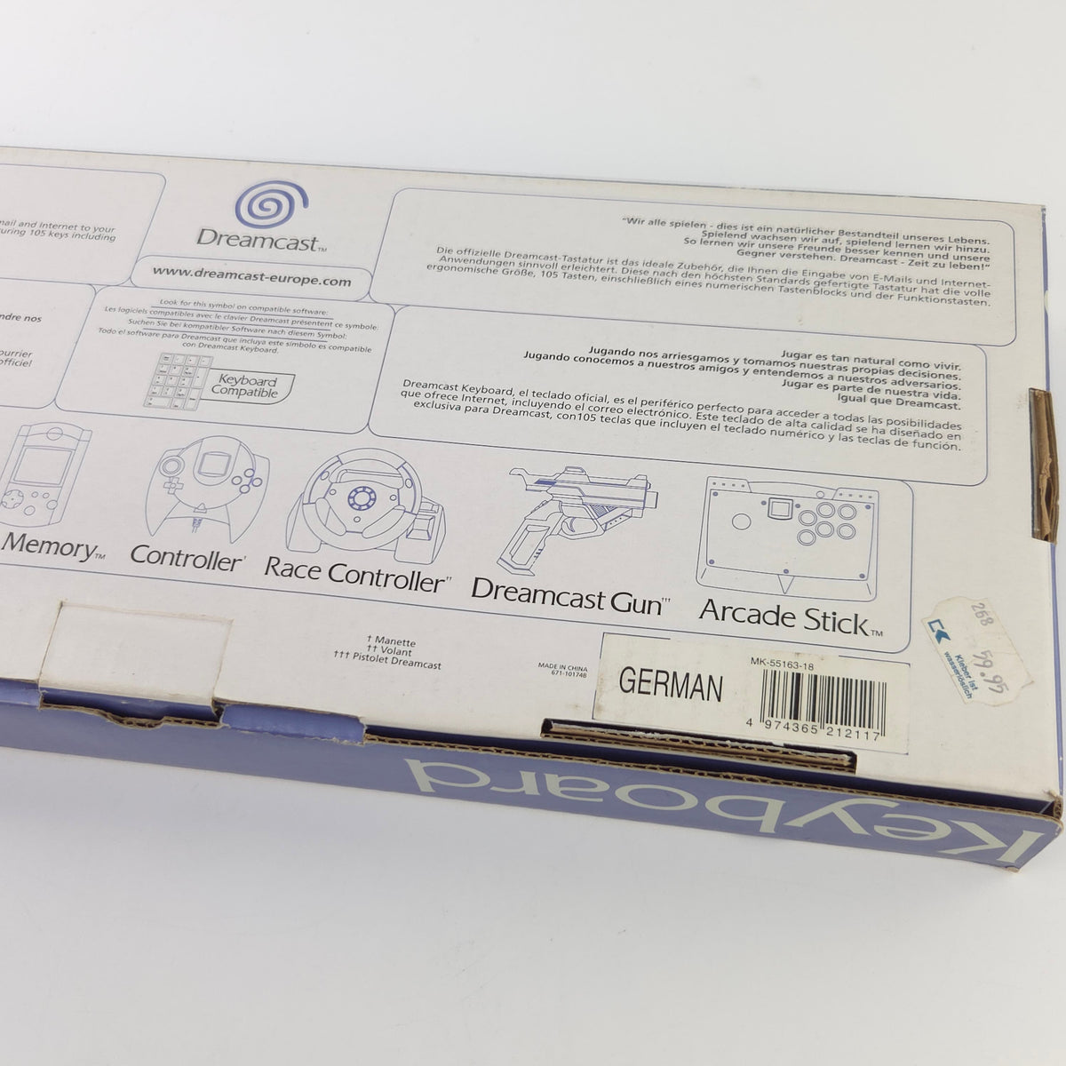 Sega Dreamcast Tastatur Original Neu Zubehör