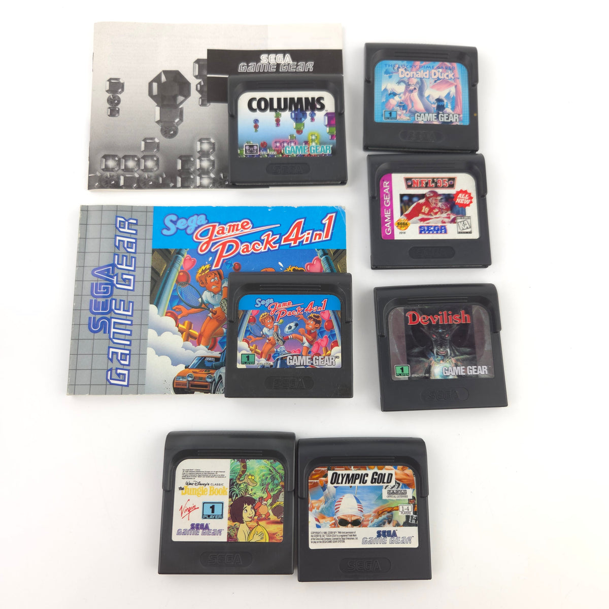 Sega Game Gear Konsole Konvolut Defekt Zubehör