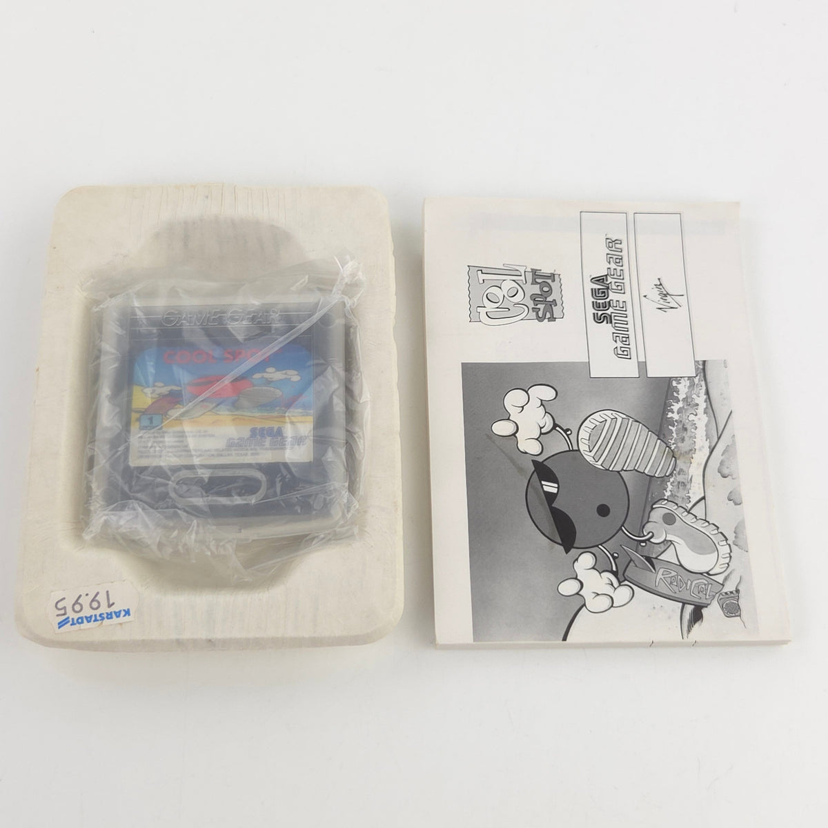 Sega Game Gear Spiel Cool Spot Modul Anleitung OVP PAL