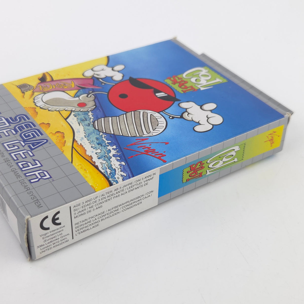 Sega Game Gear Spiel Cool Spot Modul Anleitung OVP PAL