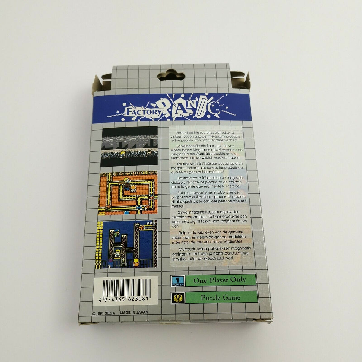 Sega Game Gear Spiel – Factory Panic (OVP PAL)
