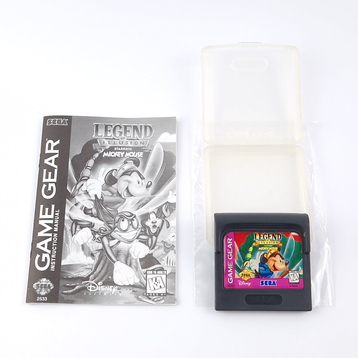 Sega Game Gear Spiel: Legend of illusion starring Mickey Mouse - OVP Modul USA