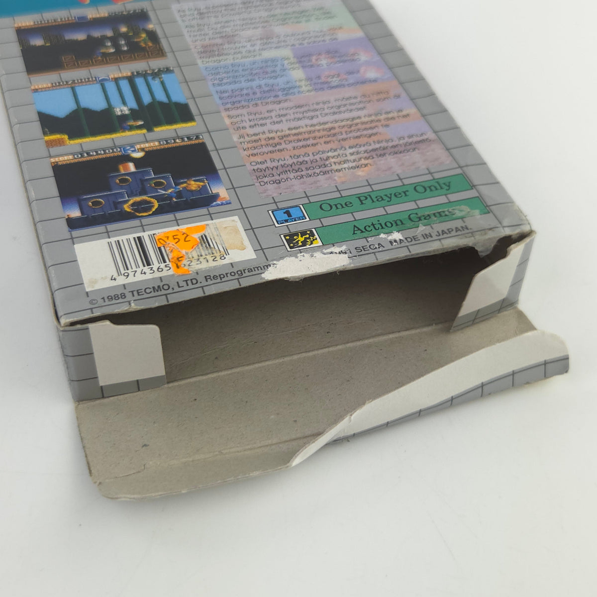 Sega Game Gear Spiel Ninja Gaiden Modul Anleitung OVP PAL