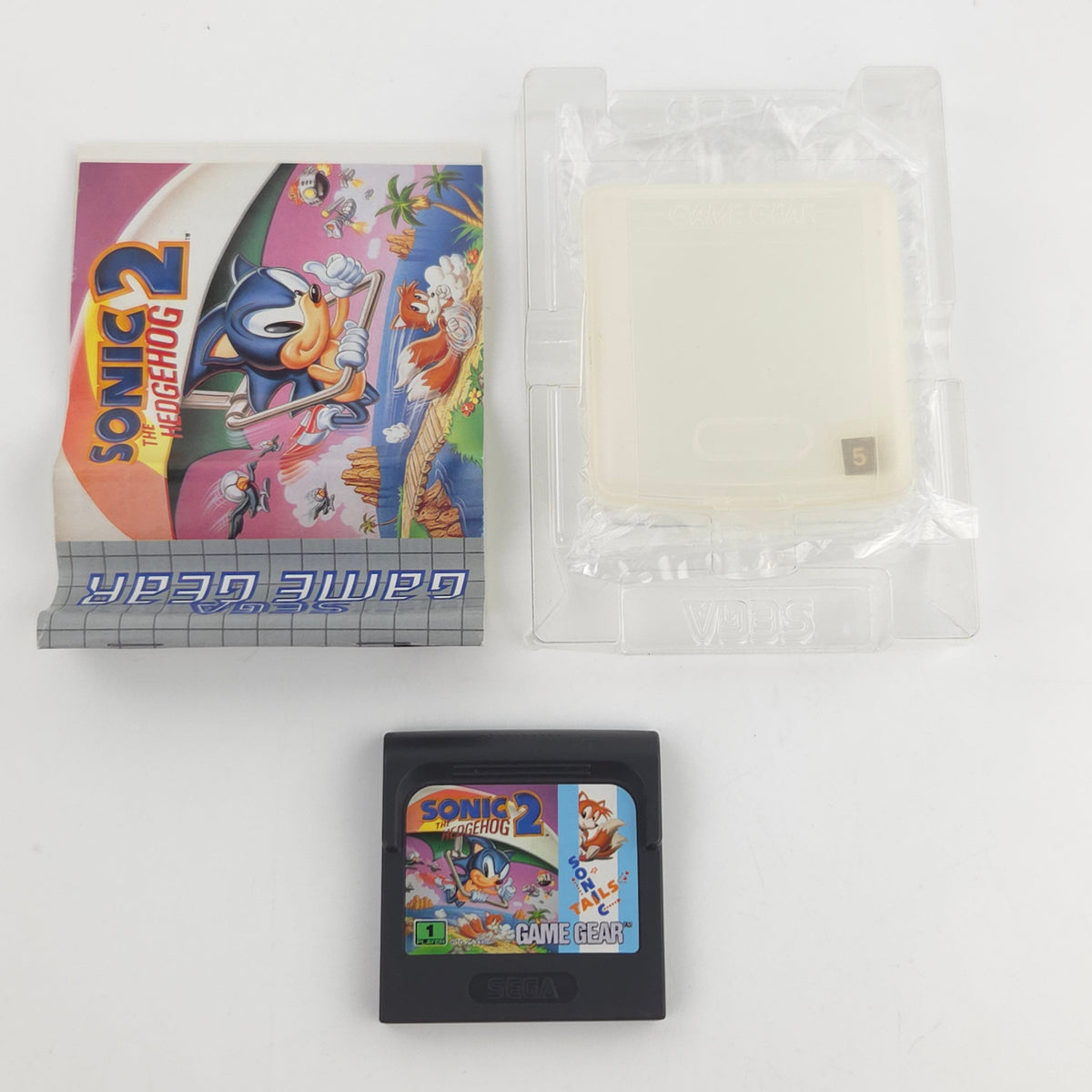 Sega Game Gear Spiel: Sonic The Hedgehog 2 - Modul Anleitung OVP (PAL EUR 1992)