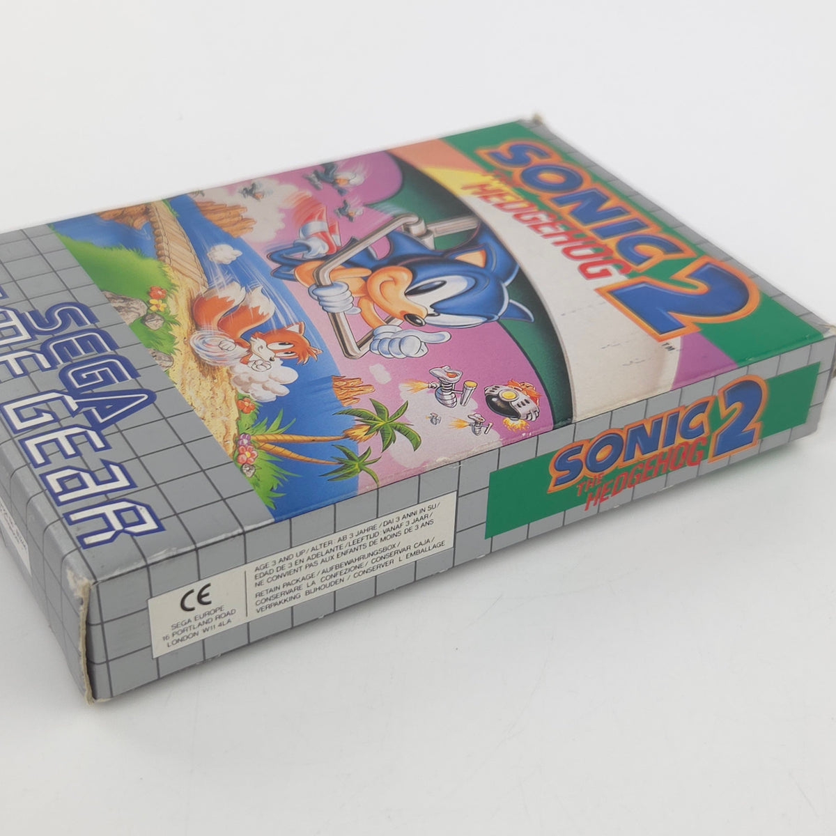 Sega Game Gear Spiel: Sonic The Hedgehog 2 - Modul Anleitung OVP (PAL EUR 1992)