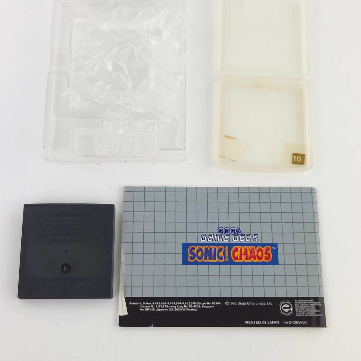Sega Game Gear Spiel Sonic Chaos GG Modul OVP PAL 1993