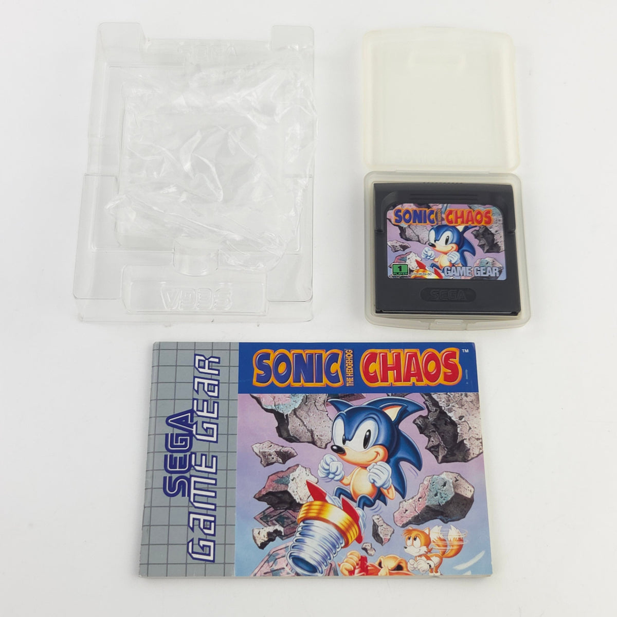 Sega Game Gear Spiel Sonic Chaos GG Modul OVP PAL 1993