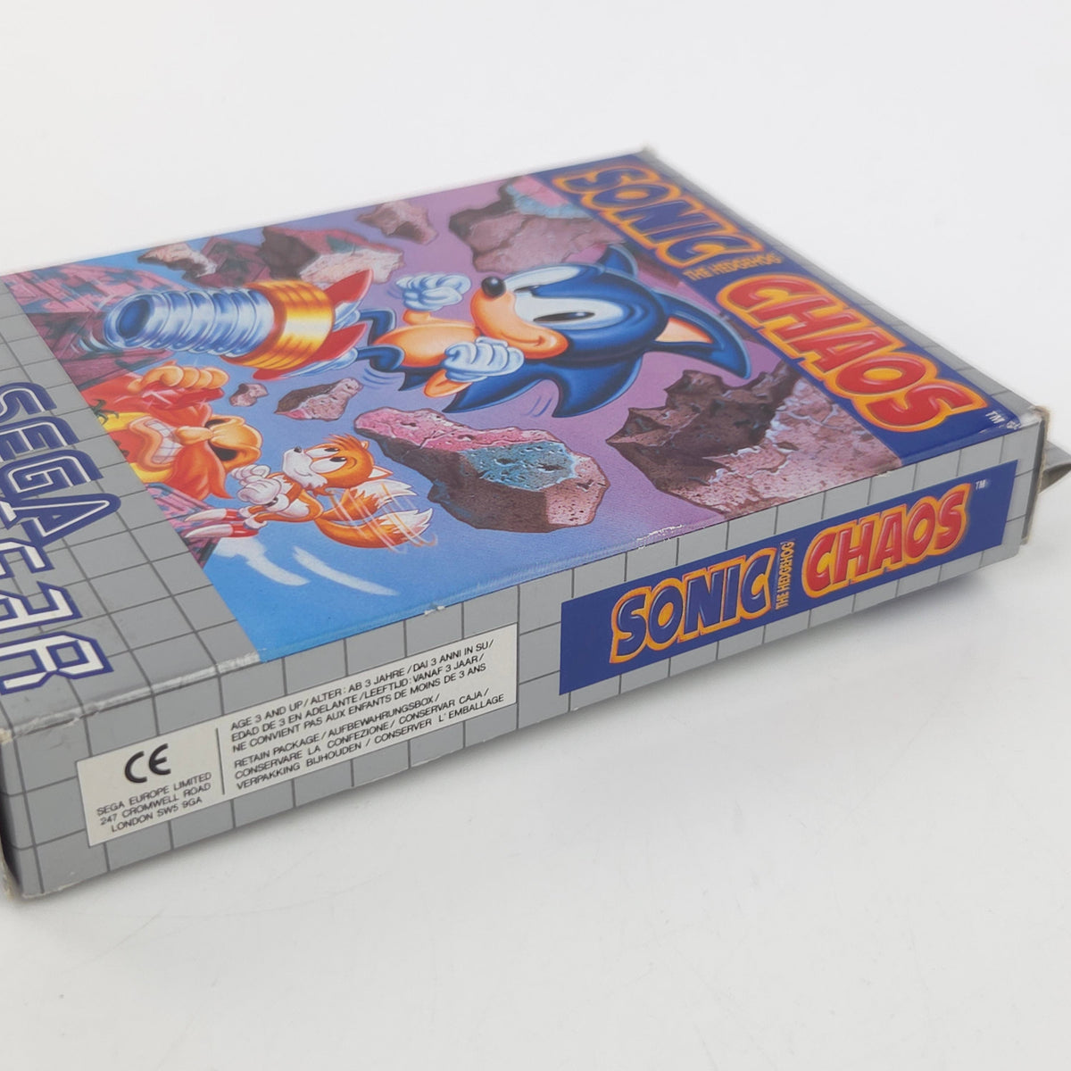 Sega Game Gear Spiel Sonic Chaos GG Modul OVP PAL 1993