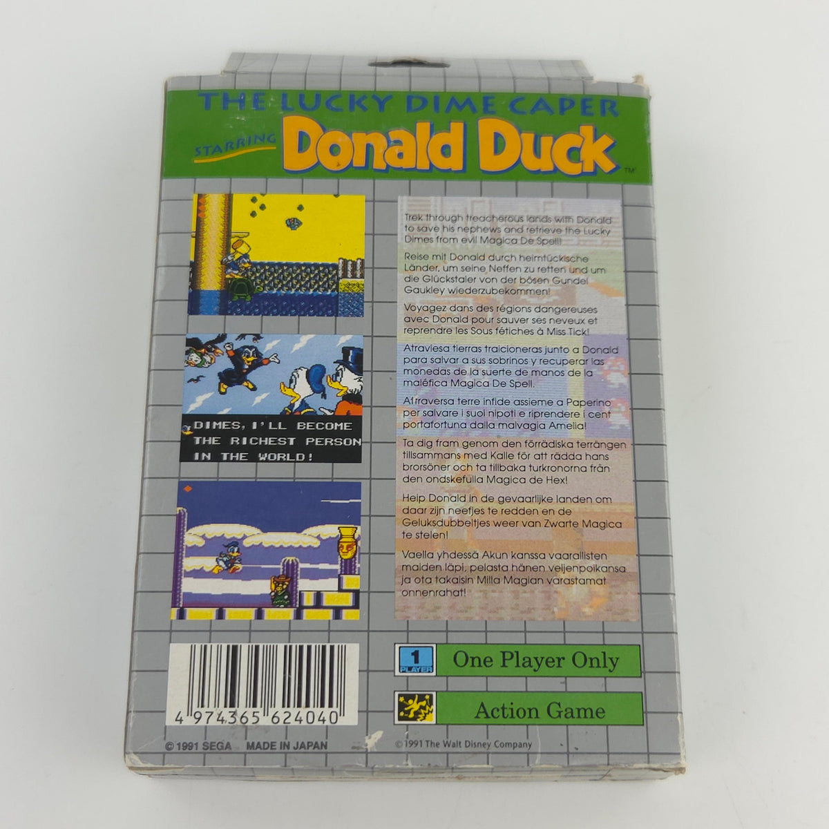 Sega Game Gear Spiel: The Lucky Dime Caper starring Donald Duck - OVP (PAL EUR)