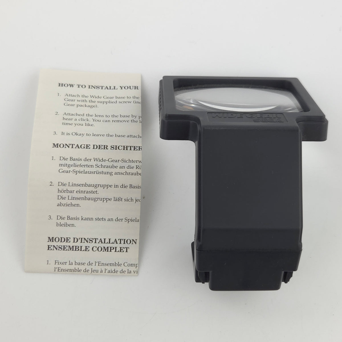 Sega Game Gear Zubehör Wide Gear Bildschirmlupe OVP PAL