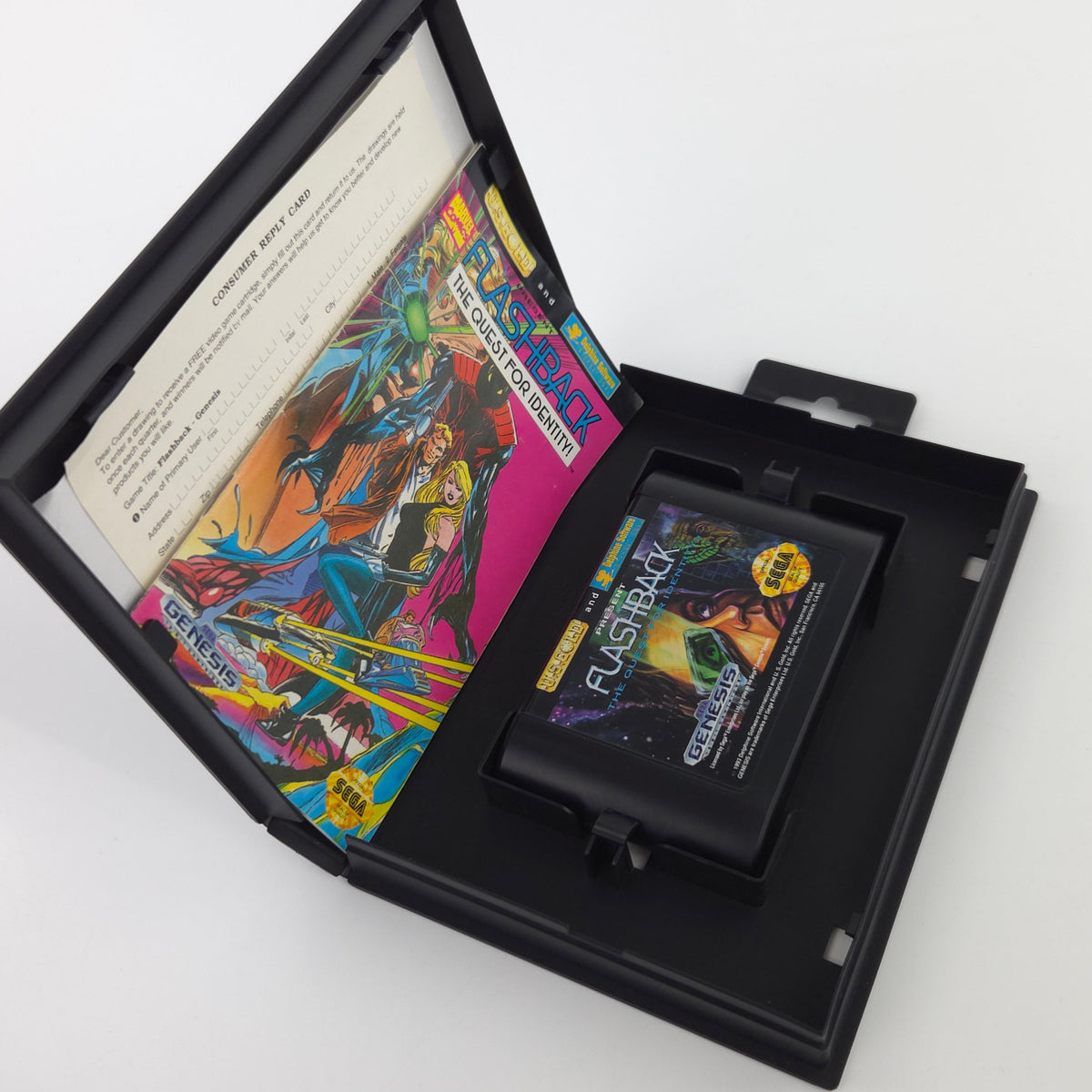 Sega Genesis Spiel Flashback Quest for Identity MD OVP