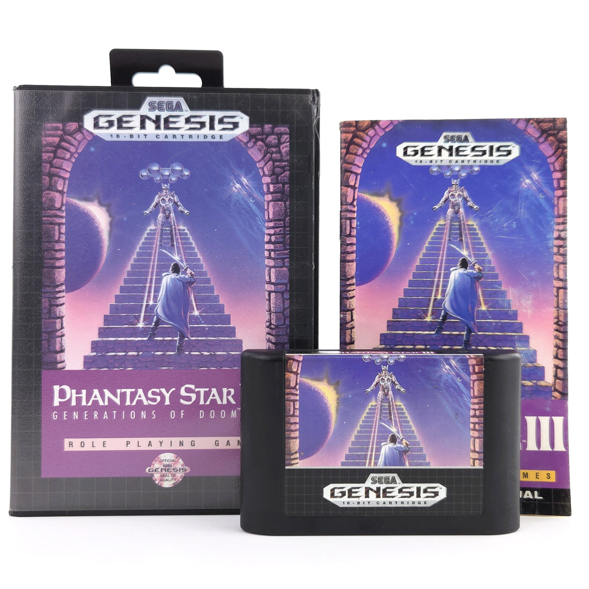 Sega Genesis Spiel: Phantasy Star III Generations of Doom - OVP (PAL EUR)