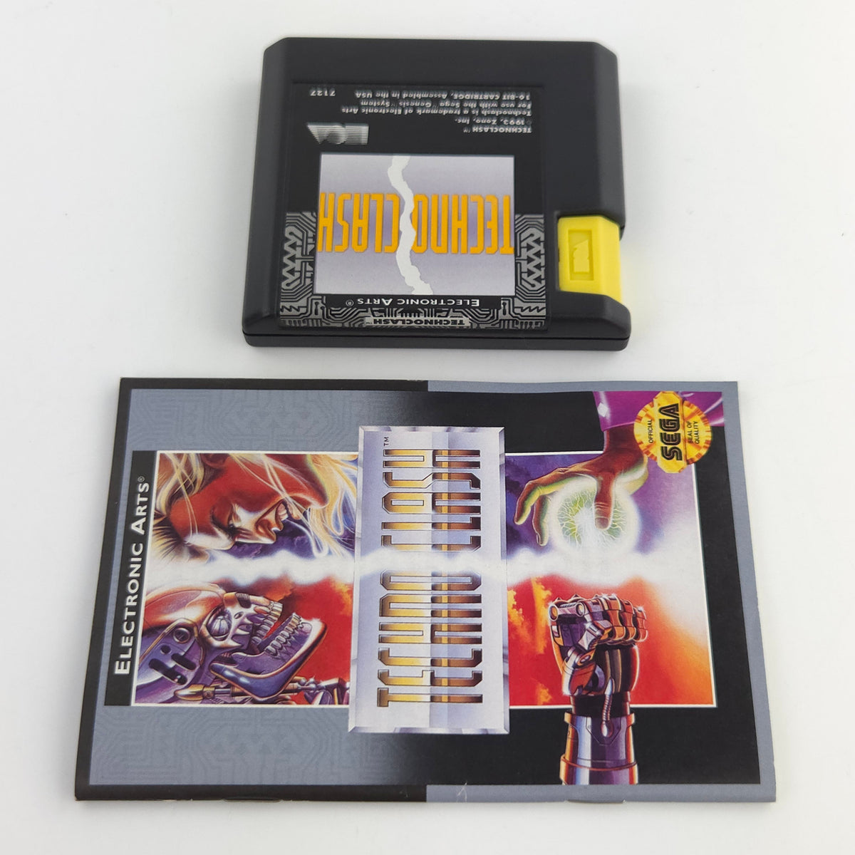 Sega Genesis Spiel Techno Clash MD OVP CIB NTSC USA