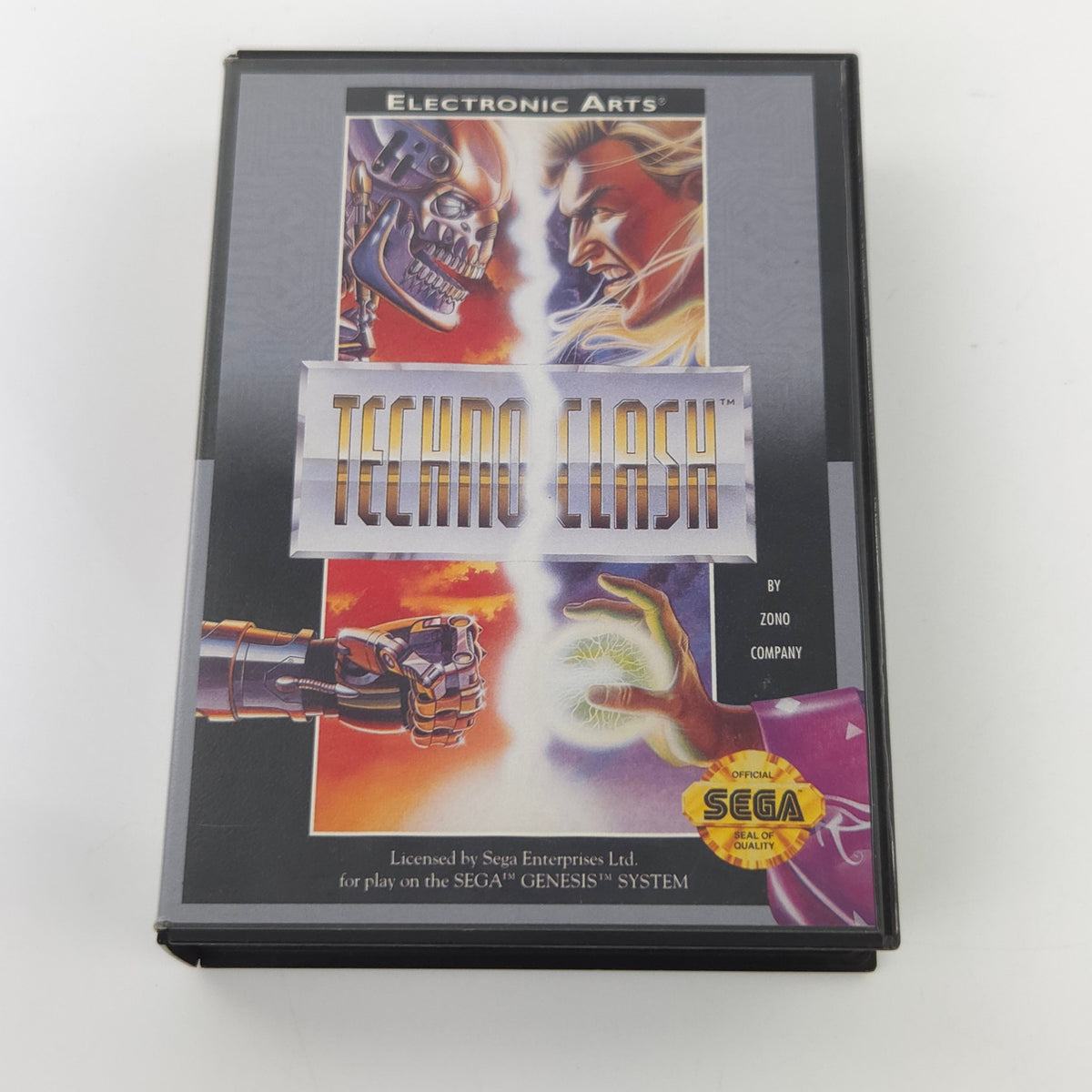 Sega Genesis Spiel Techno Clash MD OVP CIB NTSC USA