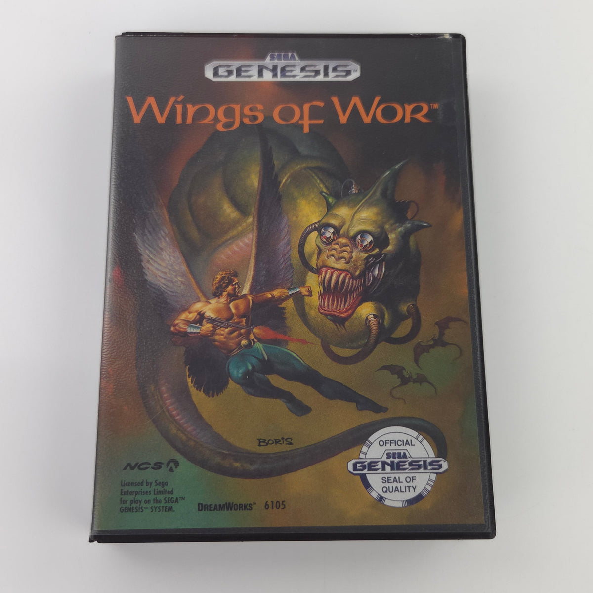 Sega Genesis Spiel Wings of Wor MD USA Cartridge OVP