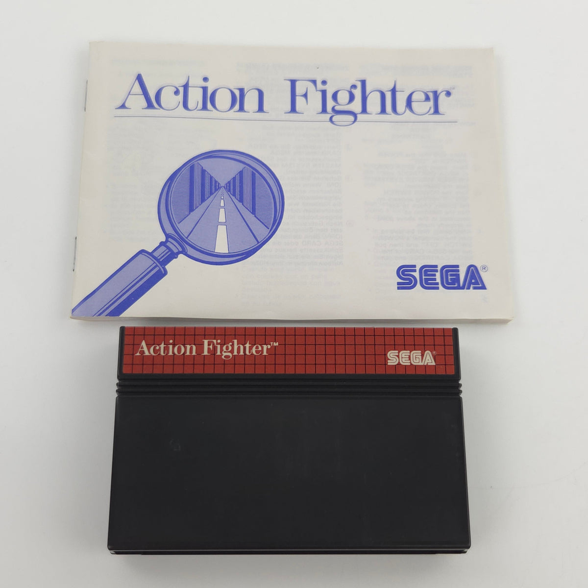 Sega Master System Spiel Action Fighter Modul OVP PAL