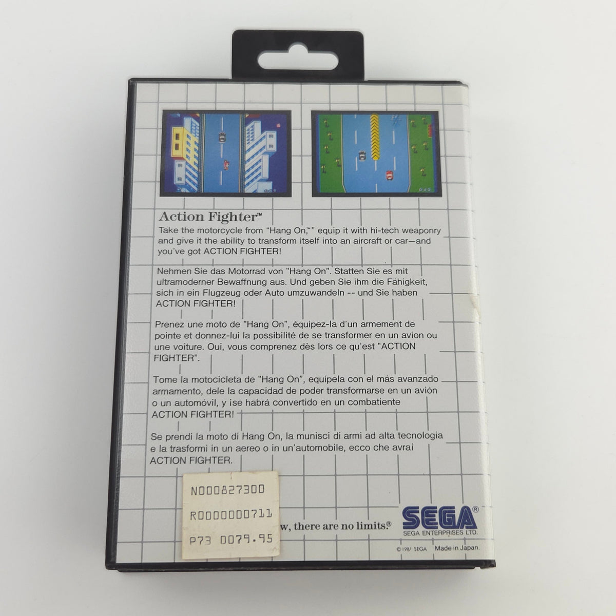 Sega Master System Spiel Action Fighter Modul OVP PAL