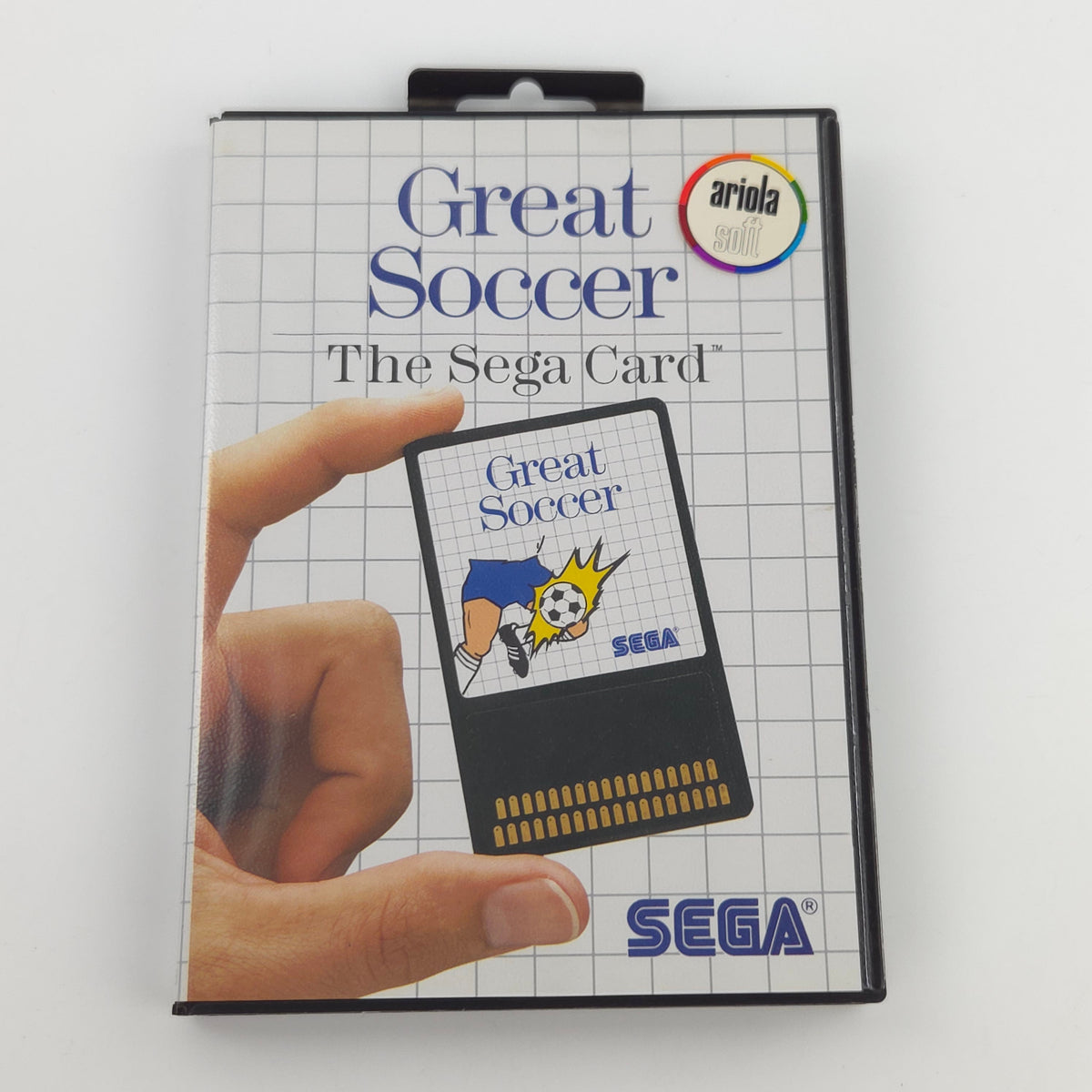 Sega Master System Spiel Great Soccer Card OVP PAL DE