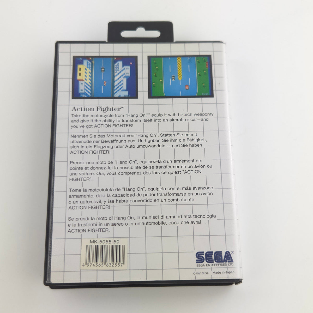 Sega Master System Spiel – Action Fighter OVP PAL Modul