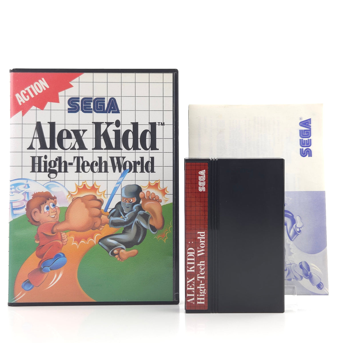 Sega Master System Spiel Alex Kidd High-Tech World OVP PAL