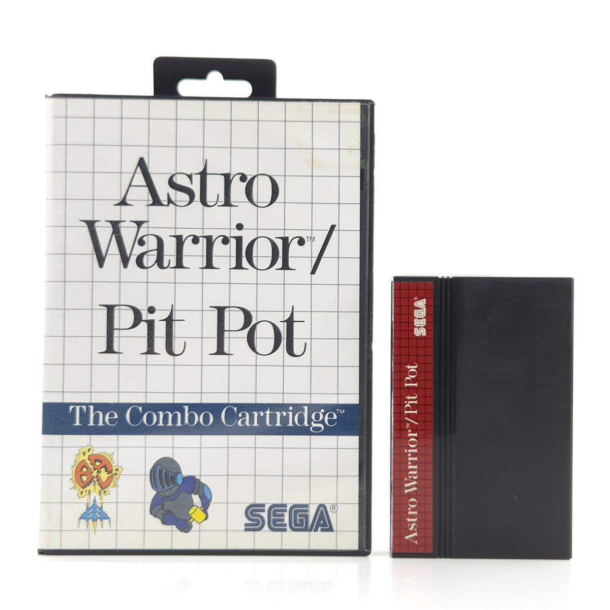 Sega Master System Spiel Astro Warrior Pit Pot OVP
