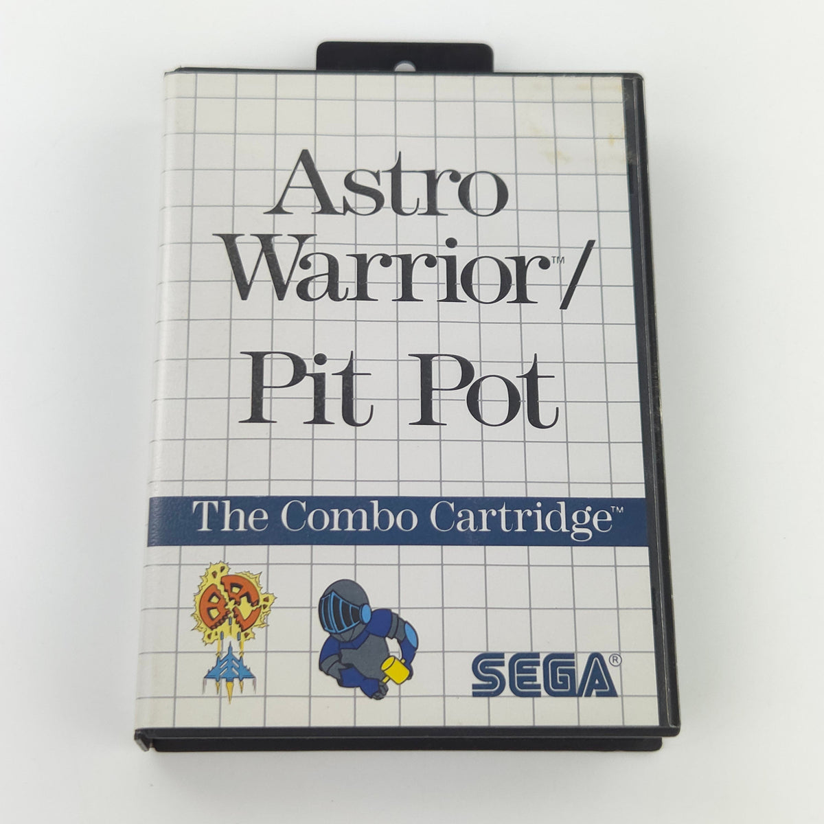 Sega Master System Spiel Astro Warrior Pit Pot OVP