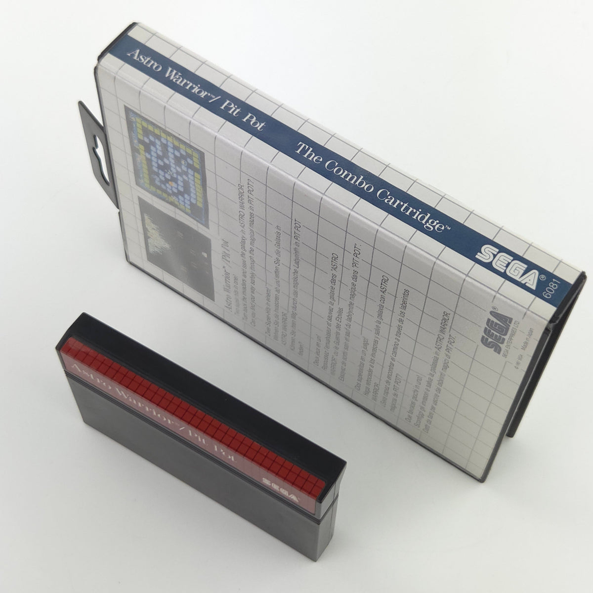 Sega Master System Spiel Astro Warrior Pit Pot OVP