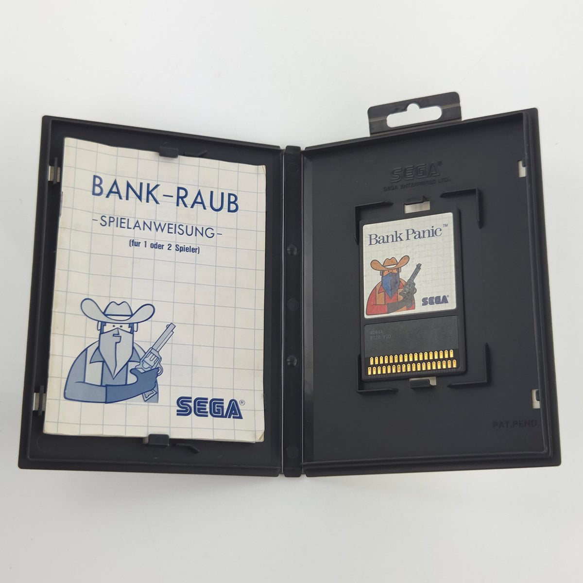 Sega Master System Spiel Bank Panic Sega Card MS OVP CIB