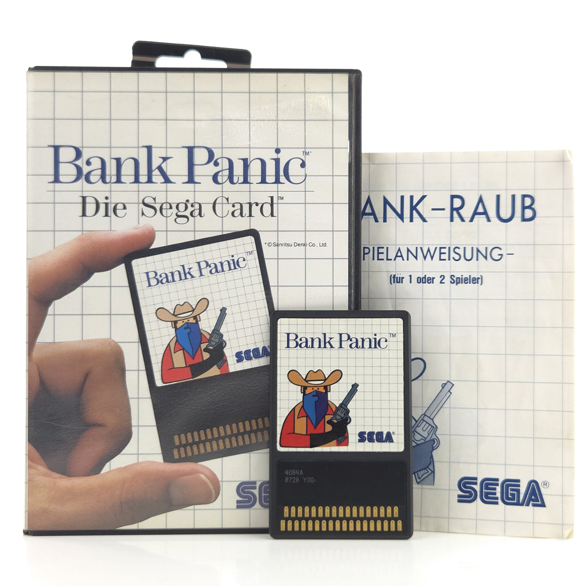 Sega Master System Spiel Bank Panic Sega Card MS OVP CIB