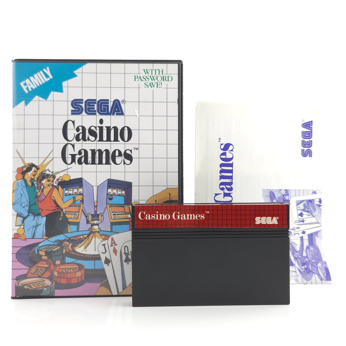 Sega Master System Spiel Casino Games MS Modul OVP PAL
