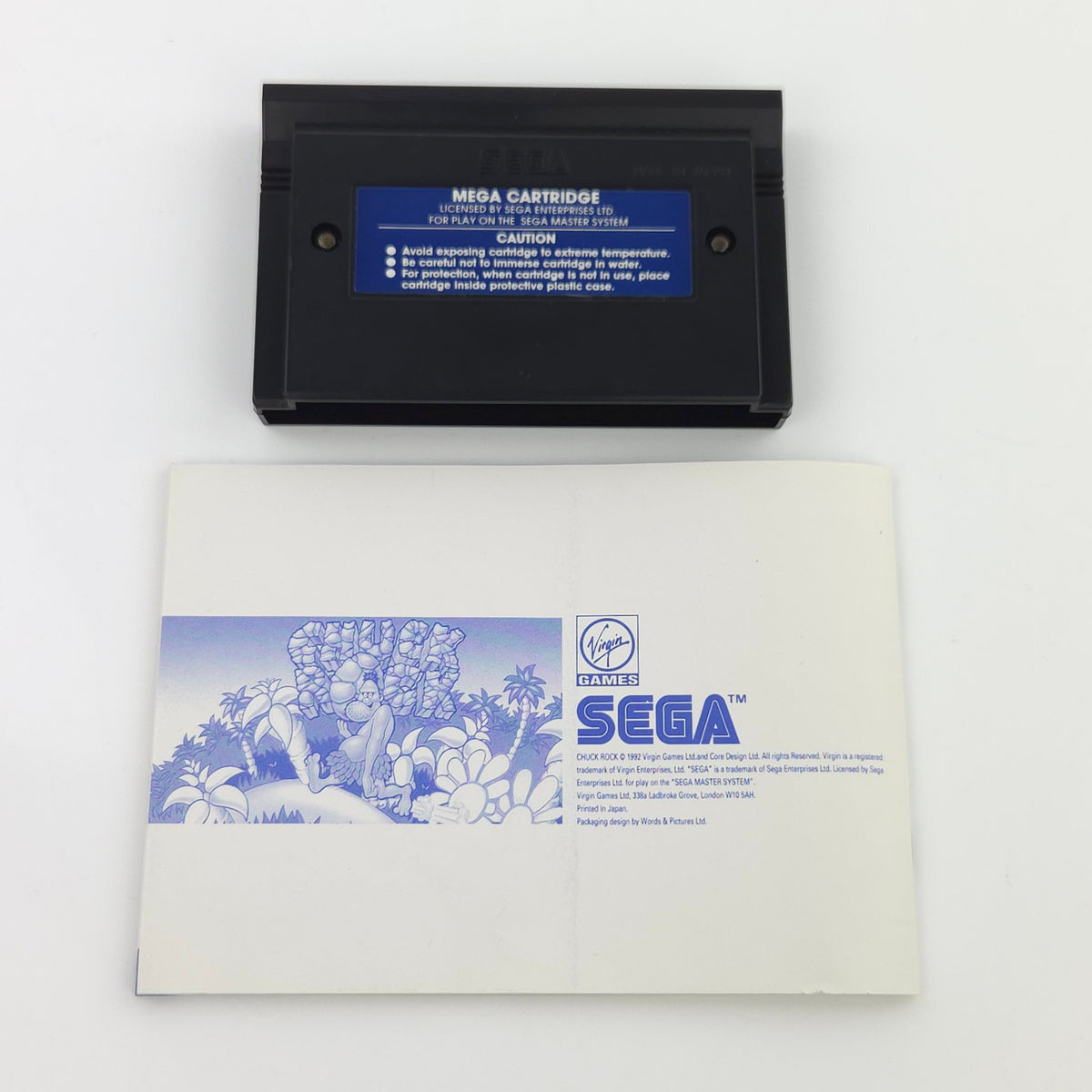 Sega Master System Spiel – Chuck Rock OVP PAL