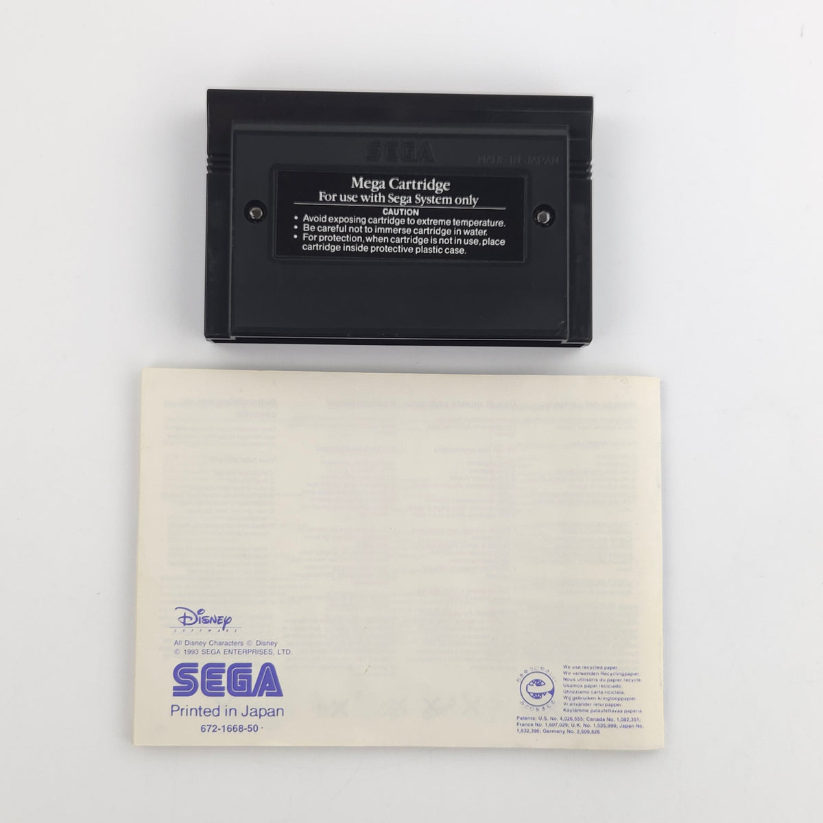 Sega Master System Spiel Deep Duck Trouble Donald Duck OVP