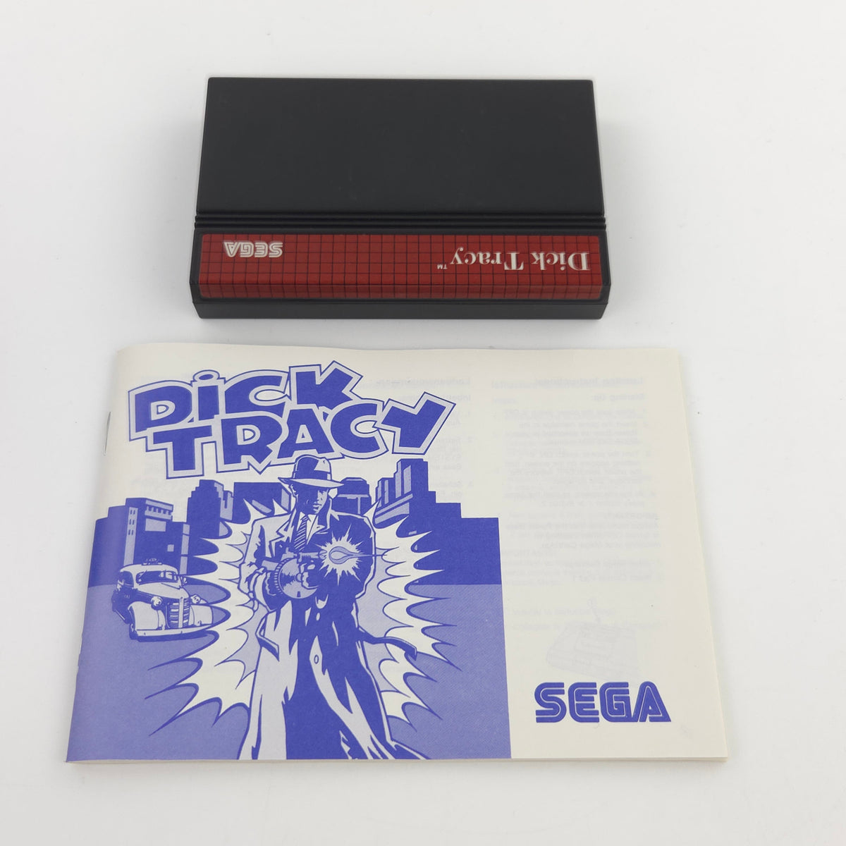 Master System Spiel Dick Tracy MS Modul Anleitung OVP PAL
