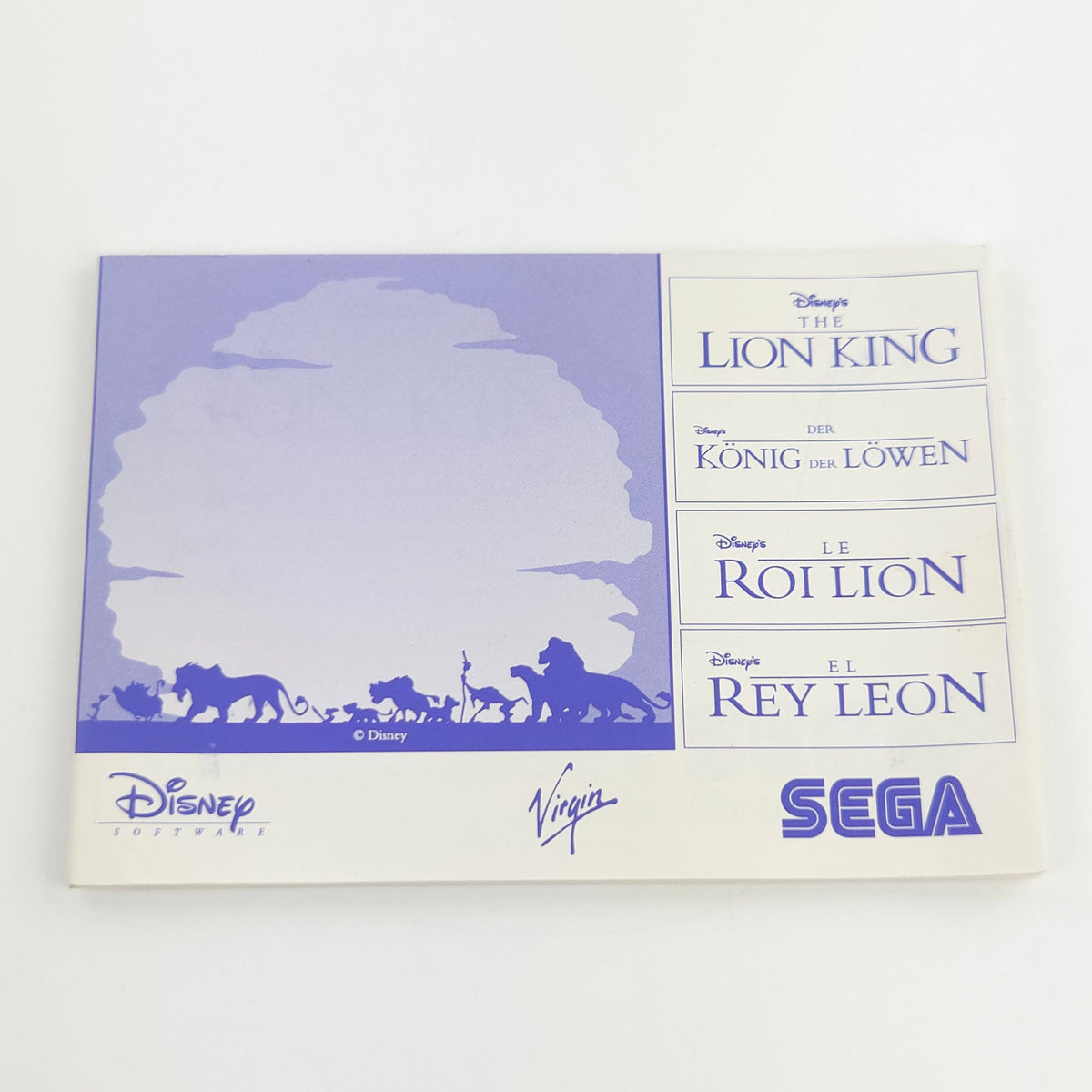 Sega Master System Spiel König der Löwen OVP PAL