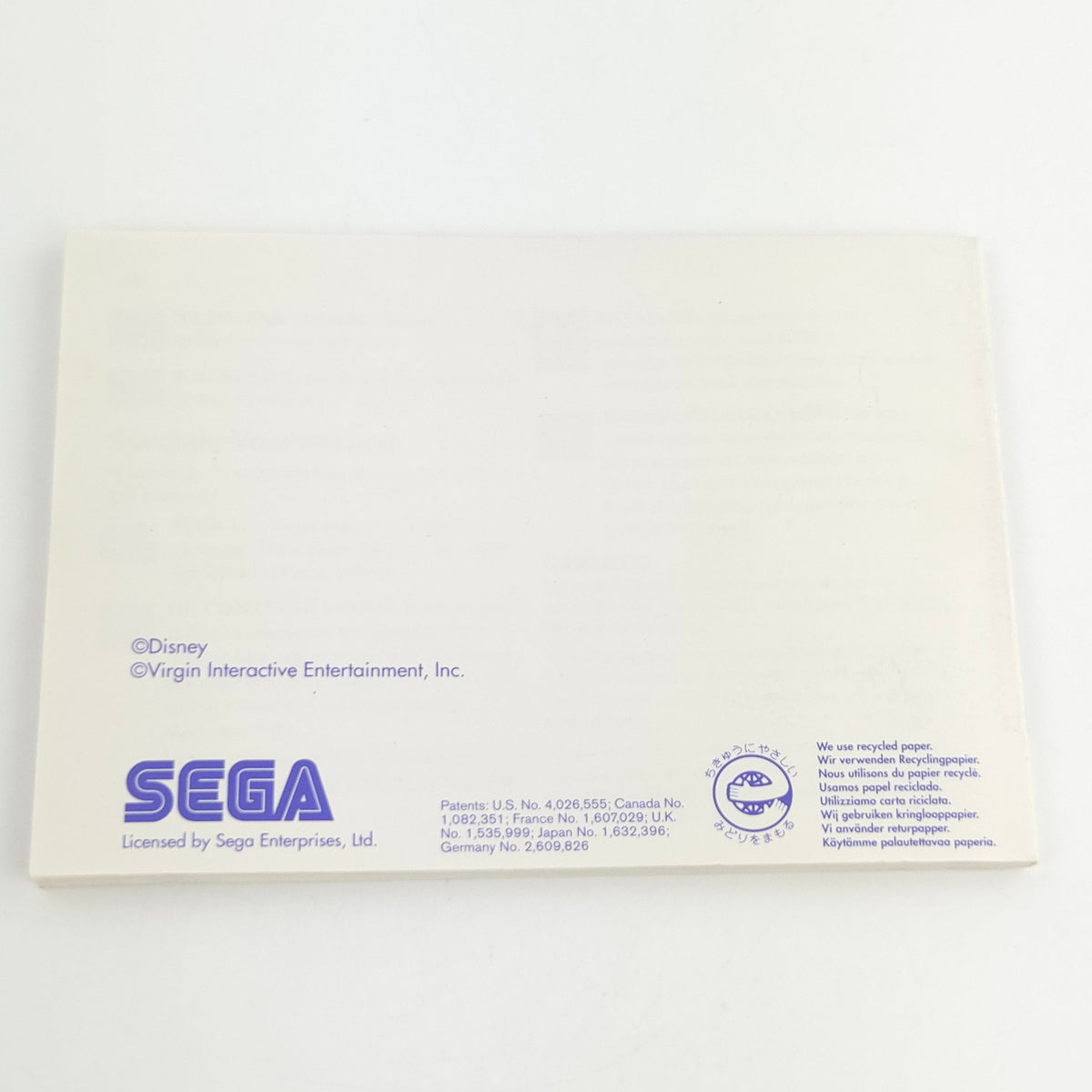 Sega Master System Spiel König der Löwen OVP PAL