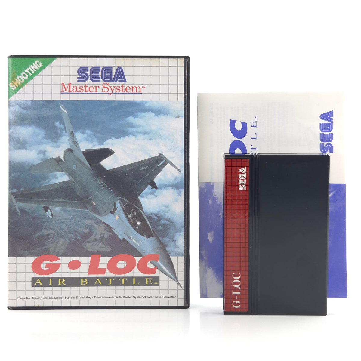 Master System Spiel G Loc Air Battle Modul Anleitung OVP